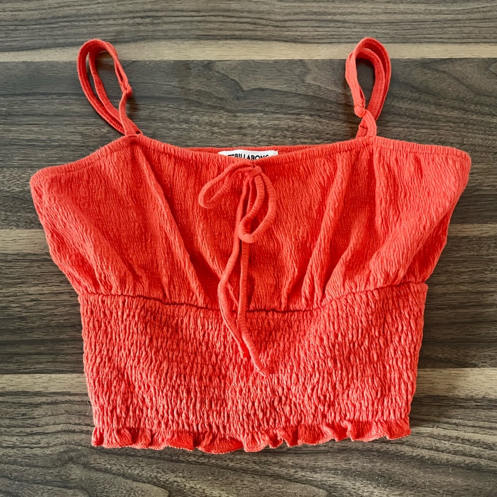 BILLABONG orange/red tank top